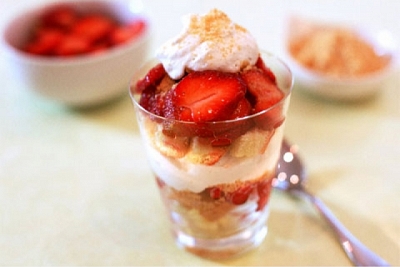 Aardbeienparfait